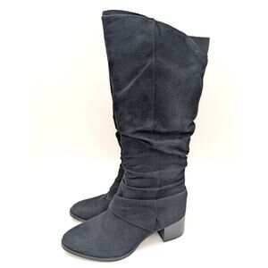 LifeStride Delilah Women's Knee High Boots Side Zip Black Size US9.5W EU40.5